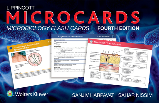 Misc. Lippincott Microcards: Microbiology Flash Cards Book