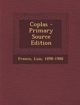 Paperback Coplas - Primary Source Edition [Spanish] Book