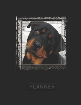 Planner: Rottweiler 2 Year Monthly Planner with Note Pages (24 Months) | Jan 2020 - Dec 2021 | Month Planning | Appointment Calendar Schedule | Plan Each Day, Set Goals & Get Stuff Done