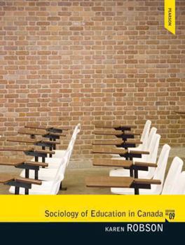 Paperback Sociology of Education in Canada Book