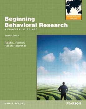 Paperback Beginning Behavioral Research: A Conceptual Primer Book