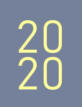2020: Monthly Planner 2020 - NOTEBOOK + CALENDAR NOTEPAD / Diary / Agenda / Logbook: year at glance + 2 - page monthly layout + notes pages, large size (Gray Color Cover)