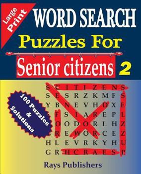 Paperback WORD SEARCH Puzzles for Senior Citizens (Large Print) [Large Print] Book