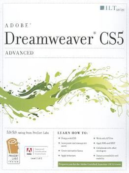 Paperback Dreamweaver Cs5: Advanced, Aca Edition + Certblaster + Data Book