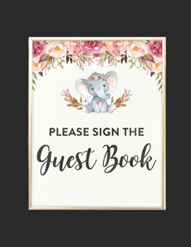 Paperback Baby Shower Guest Book: Sign In Guestbook with BONUS Gift Log Book