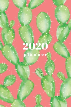 2020 Planner: Weekly + Monthly View | Hot Pink Cactus Print | 6x9 in | 2020 Calendar Organizer with Bonus Dotted Grid Pages + Inspirational Quotes + To-Do Lists (Cactus Lovers)