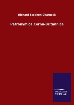 Paperback Patronymica Cornu-Britannica Book