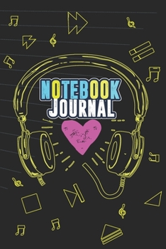 Notebook or Journal for Musicians With Cool Design on Each Pages. Colorful Sparkle Outside Mic. Musicians Notebook. Manuscript Paper for Notes, Lyrics ... Learn. Space to Write Lyrics and Music Notes