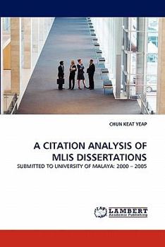 Paperback A Citation Analysis of MLIS Dissertations Book