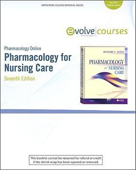 Printed Access Code Pharmacology Online for Pharmacology for Nursing Care (User Guide and Access Code) Book