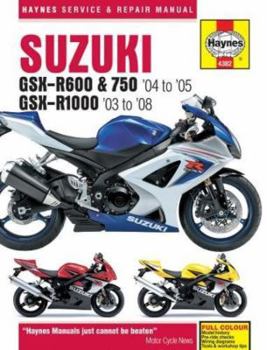 Paperback Suzuki Gsx-R600, 750 & 1000, '03-'06 Book