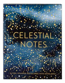 Gift Celestial Notes: 16 Foil-Stamped Notecards with Envelopes (Celestial Star Stationery, Space and Galaxy Watercolor Blank Notecards) Book
