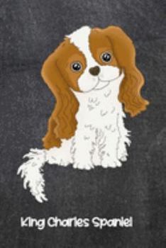 Paperback King Charles Spaniel: Dogs Blank Lined Gift Journal Diary or Notebook, Hand Drawn Illustration, Wide Rule Book