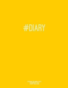 Notebook for Cornell Notes, 120 Numbered Pages, #DIARY, Gold Cover : For Taking Cornell Notes, Personal Index, 8. 5 X11 , Hashtag Series, Genius Edition