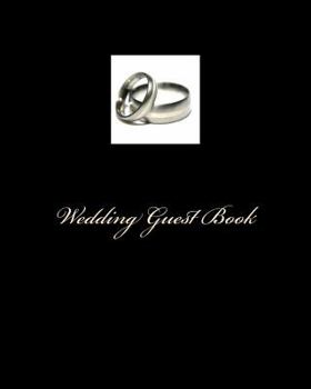 Paperback Wedding Guest Book: Traditional, Black, Large Book