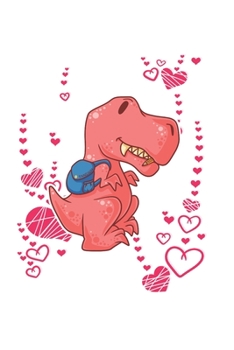 Paperback Funny School T-Rex Dinosaur Notebook: Graph Paper Journal 6x9 - 120 Pages Book