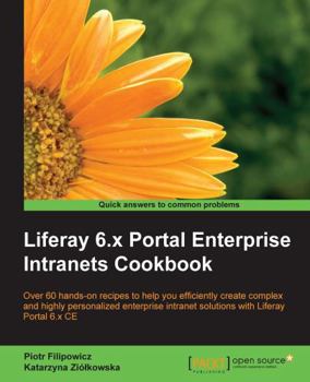 Paperback Liferay 6.x Portal Enterprise Intranets Cookbook Book