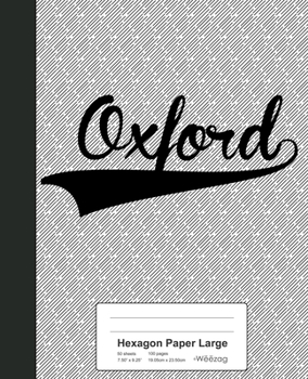 Paperback Hexagon Paper Large: OXFORD Notebook Book