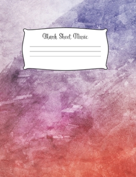 Blank Sheet Music Notebook Kids: Music Manuscript Paper / White Marble Blank Sheet Music / Notebook for Musicians  / Composition Books Gifts 100 Pages (8.5x11), perfect for learning