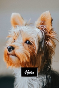 Yorkshire Terrier Dog Pup Puppy Doggie Notebook Bullet Journal Diary Composition Book Notepad - Tired Little Eyes: Cute Animal Pet Owner Composition Book with 100 Unruled Plain Blank Paper Pages in 6 