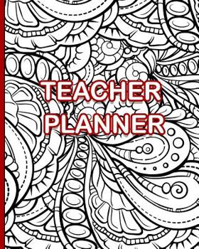 Paperback Teacher Planner: Large Open Dated Weekly Lesson Plan Book - Color Your Cover Red Book