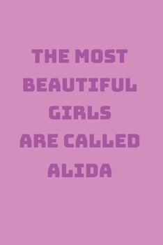 Paperback Alida Girl Woman Notebook: Graph Paper Journal 6x9 - 120 Pages Book
