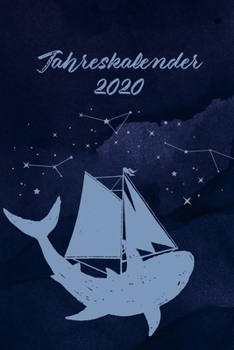 Paperback Jahreskalender 2020: 365 Tage 52 / 53 Wochen undatiert A5 Notizbuch f?r Notizen & Termine Wochenplaner 200 Seiten [German] Book