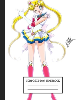 Notebook: Anime Japan Sailor Moon Soft Glossy Cover Graph Paper Pages Book 7.5 x 9.25 Inches 110 Pages