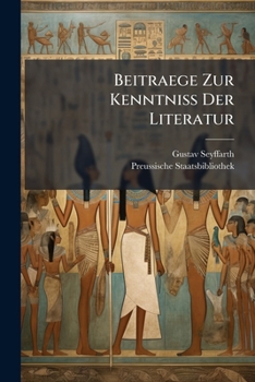 Paperback Beitraege Zur Kenntniss Der Literatur [Afrikaans] Book