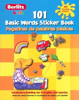 Paperback 101 Basic Words Sticker Book/101 Pegatinas de Palabras Basicas [With Stickers] Book