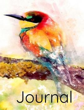 Paperback Journal: Cute Colorful Bird Journaling Notebook For Women Men 120 Blank Lined Writing Pages Book