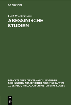 Hardcover Abessinische Studien [German] Book