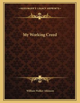 Paperback My Working Creed Book