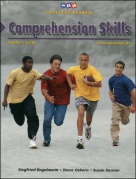 Paperback Corrective Reading Program: Comprehension Skills, Teacher's Guide, Level B1 Book