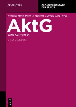 Hardcover §§ 92 - 94 (Großkommentare der Praxis) (German Edition) [German] Book
