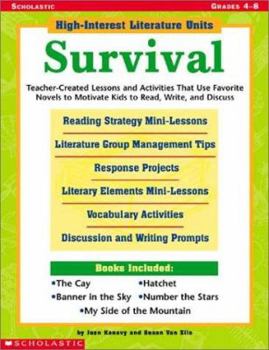 Paperback High-Interest Literature Units: Survival Book