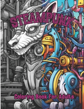 Paperback SteamPunk Coloring Book: 50 Unique Steampunk Individual Coloring Pages for Teens and Adults Relaxation. Enjoy Enchanting Fantasy Steampunk Imag Book
