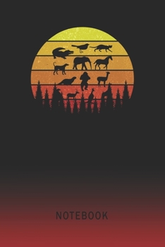 Notebook: Safari Animals Blank Wide Ruled Lined Paper Notepad | Writing Pad Journal | Assignments Taking Class Notes Homework Studying Math Science ... & University Organizer | Student Teacher