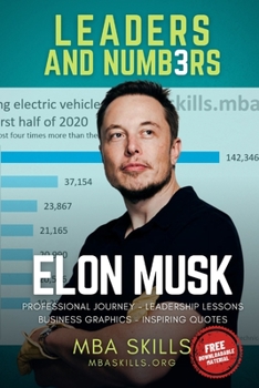 Paperback Elon Musk - Leaders and Numbers: Professional journey, leadership lessons, business graphics, and inspiring quotes from the founder and CEO of Tesla, Book