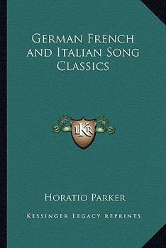 Paperback German French and Italian Song Classics Book