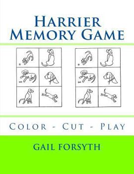 Paperback Harrier Memory Game: Color - Cut - Play Book