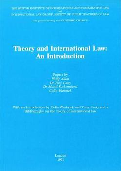 Paperback Theory and International Law: An Introduction Book