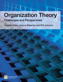 Paperback Organization Theory: Challenges and Perspectives Book