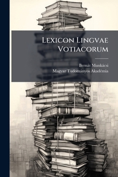 Paperback Lexicon Lingvae Votiacorum [German] Book