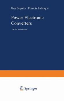 Paperback Power Electronic Converters: DC-AC Conversion Book