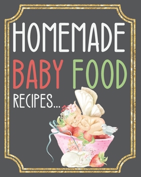 Paperback My Homemade Baby Food Recipes: Blank recipe outline book ready for you to write in your favourite homemade baby food recipes... Book