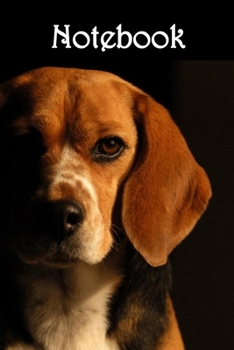 Paperback Notebook: Dog: Beagle in Darkness - Bespoke, personalised notebook. Contact us if you would like your own image, logo, name or o Book