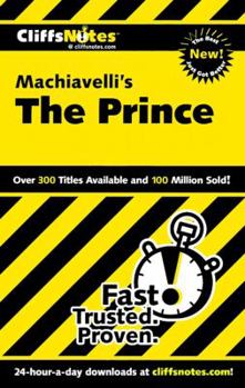 Paperback Cliffsnotes on Machiavelli's the Prince Book