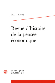 Paperback Revue d'Histoire de la Pensee Economique Book