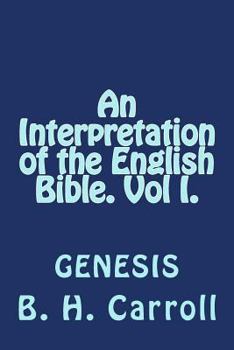 Paperback An Interpretation of the English Bible. Vol I. GENESIS Book